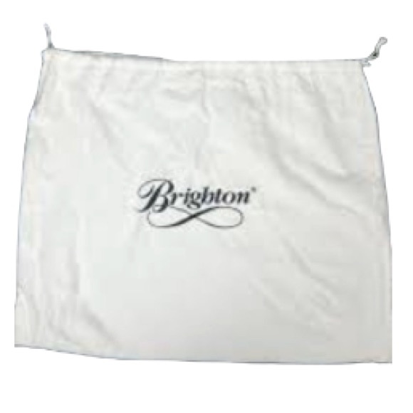 BRIGHTON Large Purse or Shoe Dust Cover with Drawstring White 20.5 x 16.5 in - Picture 1 of 10